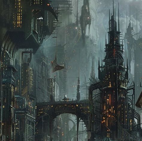 Warhammer 40k Scenery, 40k City, Epic Architecture, Gothic Style Architecture, Environmental Artwork, Gothic Inspiration, Fantasy Things, Fantasy Cottage, Books Inspiration