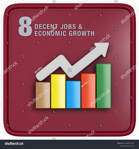 Decent Work Economic Growth 3d Icon Stock Illustration 2497971223 | Shutterstock Economic Growth, Sustainable Development Goals, 3d Icons, Image Illustration, Stock Illustration, Every Day, Royalty Free Stock Photos, Stock Images, Stock Photos