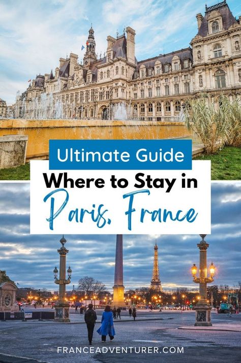 Wondering where to stay in Paris France? Our France travel guide highlights the best neighborhoods and best Paris hotels in safe, central arrondissements. From budget hotels to charming boutique stays and luxury options, we’ll help you find the best places to stay for your Paris itinerary. Traveling to France has never been easier with our Paris travel tips. Add this to your list of must-know France travel insights before you visit France! Paris France Hotels, Paris Places To Stay, Best Hotels In Paris France, Best Place To Stay In Paris, Best Places To Visit In France, Paris Things To See, Best Area To Stay In Paris, Paris Checklist, Best Hotels In Paris