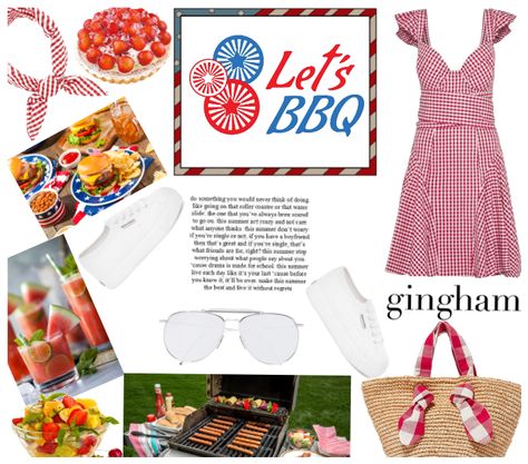 Gingham & Barbeque created by highyellowchick        on ShopLook.io perfect for Memorial Day BBQ. Visit us to shop this look. #Memorial Day BBQ, #Casual, #Effortless, #Bold, #Summer, #Spring, #All Barbeque Outfit, Outfits Shoplook, Memorial Day Bbq, Bbq Outfits, Shoplook Outfits, Create Outfits, Outfit Shoplook, Memorial Day, Gingham