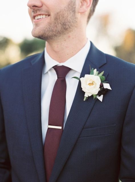 Navy and burgundy wedding: http://www.stylemepretty.com/2017/03/03/burgundy-navy-texas-fall-wedding/ Photography: Michelle Boyd - http://www.michelleboydphotography.com/ Groom Navy Blue Suit Burgundy Tie, Groomsmen Vest Only, Navy And Burgundy Suit, Groom Attire Navy, Burgundy And Navy Wedding, Navy And Burgundy Wedding, Groom's Attire, Wedding Wallpaper, Wedding Burgundy