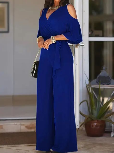 Jumpsuit Design, Overalls Casual, Women's Jumpsuit, Off Shoulder Romper, Wide Leg Romper, Boost Confidence, Casual Wide Leg Pants, Office Attire, Long Jumpsuits