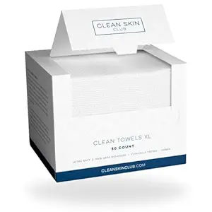 Clean Skin Club Clean Towels XL™, 100% USDA Biobased Face Towel, Disposable Face Towelette, Makeup Remover Dry Wipes, Ultra Soft, 50 Ct, 1 Pack Clean Towels, Clearer Skin, Face Towel, Skin Care Tools, Face Cleanser, Clean Skin, Makeup Skin Care, Skin Health, Face Products Skincare