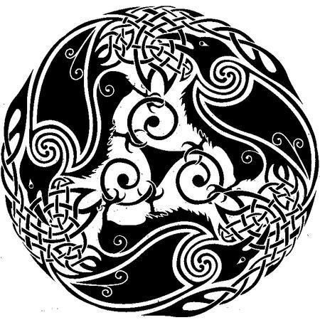 The Morrigan Celtic Shamanism, Freya Goddess, Celtic Raven, Celtic Artwork, Radial Symmetry, Symbole Viking, The Morrigan, Marquesan Tattoos, Crow Tattoo