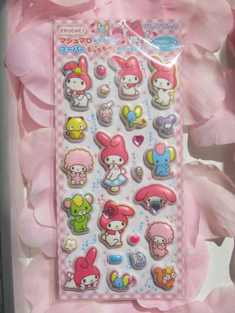 My Melody Foam Stickers: Heart Gems | Flickr - Photo Sharing! 헬로키티 배경화면, Charmmy Kitty, Kawaii School Supplies, Puffy Stickers, Cute Stationary, Hello Kitty Items, Kawaii Stationery, Kawaii Aesthetic, Cute Stationery