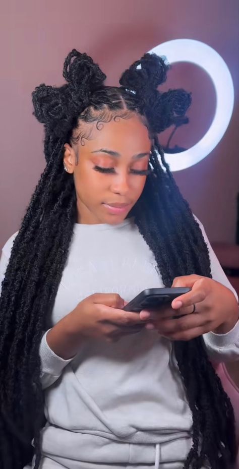 Loc Hairstyles Half Up Half Down, Styled Soft Locs, Soft Locs Half Up Half Down, Locs Half Up Half Down Styles, Half Up Half Down Styles, Butterfly Locks, Down Styles, Bohemian Locs, Soft Locs