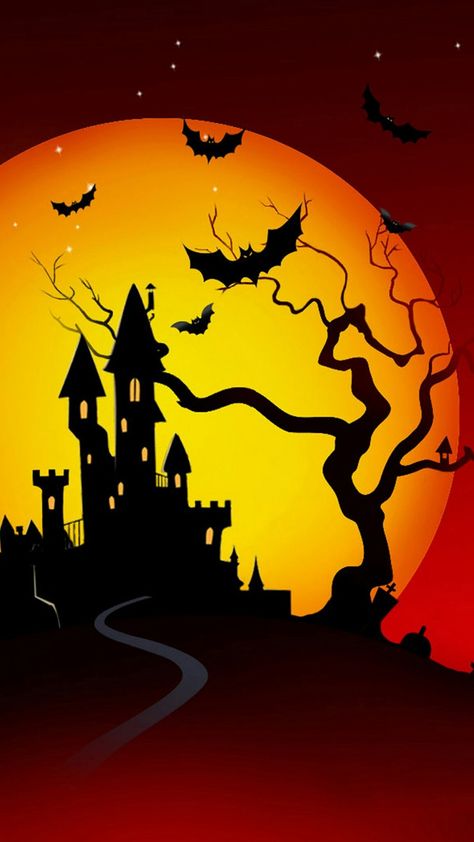 Halloween background | backgrounds | #Halloween Free Halloween Wallpaper, Halloween Desktop Wallpaper, Moldes Halloween, Photo Halloween, Halloween Wallpaper Iphone Backgrounds, Iphone 6 Plus Wallpaper, Halloween Express, Halloween Silhouettes, Wallpaper Halloween