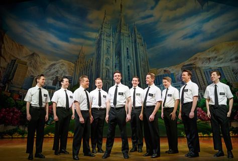 The Book of Mormon Company. The Book of Mormon. Photo by Joan Marcus Book Of Mormon Broadway, Book Of Mormon Musical, New York Broadway, Broadway Tickets, The Book Of Mormon, Perfect Storm, Book Of Mormon, Popular Books, Famous Books