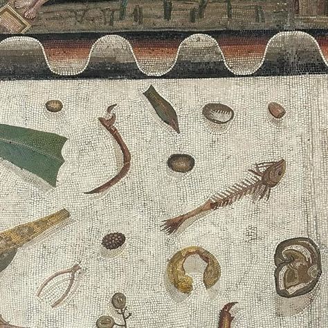 Agnes Crawford on Instagram: "Very possibly the best ancient mosaic in Rome. The unswept floor, Vatican Museums" Roman Floor Mosaic, Roman Mosaic Art, Instagram Mosaic, Ancient Mosaic, Roman Mosaic, Floor Texture, Vatican Museums, Mosaic Flooring, Pompeii