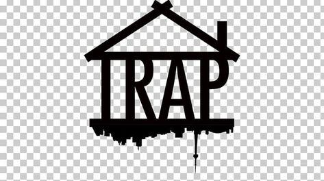 Poster Branding Design, Trap House Logo, Trap House Tattoo, Goons Logo, Trap House Drawing, Trap Drawing, Heart And Soul Tattoo, Trap Tattoo, Skull Girl Tattoo