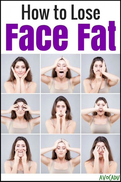 How to Lose Face Fat | Avocadu.com Obličejové Masky, Natural Botox, Asana Yoga, Chin Exercises, Face Yoga Exercises, Facial Yoga, Slimmer Face, Face Exercises, Yoga Facial