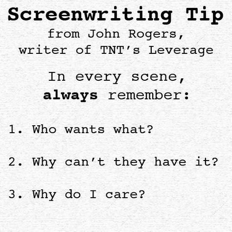 Screen Writing Tips, Screen Writing, Screenwriting Tips, Screenplay Writing, Creative Writing Tips, Script Writing, Book Writing Tips, Writing Resources, Writing Life