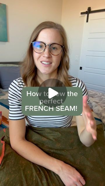 Kailey Mabey • Sewing Teacher🪡 on Instagram: "If you have been wanting to learn other ways to sew a seam and finish it without a serger then this video is for you! I teach you how to sew a French seam which not only is a strong seam, but hides the raw edges with a nice finish. Happy sewing! ⭐️Have you tried a French seam before?? Let me know in the comments! ⭐️ If your new here, my name is Kailey and I’m behind @bloomsewing_studio I share tips and tricks, motivation, inspiration, funny memes and I help beginners learn to sew. If this is something you would be interested in please consider giving me a follow and liking this video! It would mean a lot! And I have so much more to share to help YOU on your sewing journey. #memade #imakemyownclothes #sewist #sewistsofinstagram #sewi Beginner Sewing, Beginner Sewing Projects Easy, French Seam, Sewing Projects For Beginners, Quilting Tutorials, How To Sew, Learn To Sew, Sewing Inspiration, Motivation Inspiration