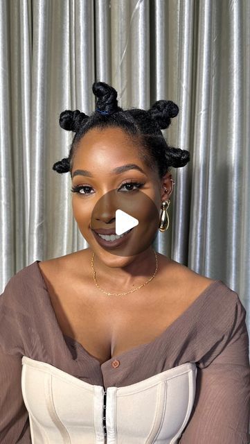 HYELNI M. BALAMI | Digital Creator on Instagram: "Bantu knots on my natural hair. 
I loved the final look. It’s giving African Queen 👸🏾. It’s a very easy and protective style you can wear with your natural hair.
I used the Shine and Jam braiding gel to control flyaways.  Let me know what you think about the look 🤍
.
.
.
.
#bantuknots #protectivestyles #naturalhairtutorials #naturalhairloving 
#loveyourmane #kinkyhairrocks #kinkychics 
#4chairstyles #naturalhairmojo #curlsgalore #naturalhairspot #naturalhairsistas #naturalhairmag #4cnaturalhair #naturalhaircrush" Bantu Knot Take Down, Bantu Knots Taken Out, How To Do Bantu Knots, Bantu Knots Hairstyles Natural Hair, Bantu Knots With Curls, Bantu Knots With Braids, Shine And Jam, Bantu Knots On Natural Hair, Bantu Knot Out Natural Hair