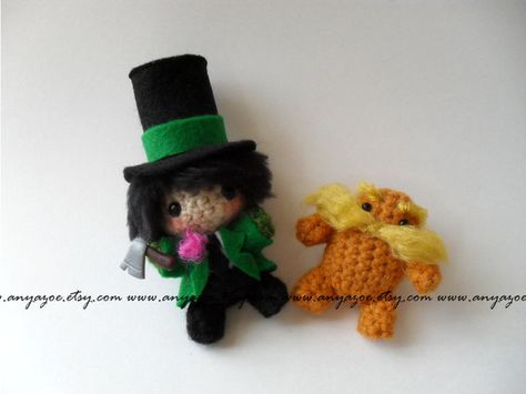 The Lorax Amigurumi by AnyaZoe.deviantart.com on @deviantART Crochet Lorax Amigurumi, Crochet Lorax Pattern, Lorax Crochet Pattern Free, Lorax Crochet, Snow White And Evil Queen, Evil Queen From Snow White, Tiny Tim, Felted Crochet, Easy Crochet Animals