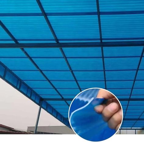 Amazon.com: Polycarbonate Roof Panel, FRP Light Panels Glass Fibre Resin Panels Corrugated Light-gathering Panels Sunshade Canopies Parking Sheds Rainproof Balcony Panels ( Color : Blue-1.5mm-2PCS , Size : 85x120 : Tools & Home Improvement Tinted Polycarbonate Roof Panels, Polycarbonate Roof Panels, Polycarbonate Sheet, Polycarbonate Roof, Light Panels, Roof Panels, Canopies, Balcony, Roof