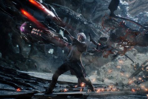 Capcom Reveals a New 'Devil May Cry 5' Gameplay Trailer Nero Dmc, Devil May Cry 5, Devil May Cry 4, Dante Devil May Cry, Dmc 5, Most Beautiful Wallpaper, Most Played, Video Games Nintendo, Ps4 Controller