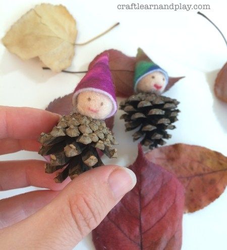 15 Ultimate Waldorf Inspired Crafts And Nature Activities For Kids Felt Pinecone, Pinecone Gnomes, Nature Activities For Kids, Pinecone Crafts Kids, Advent Crafts, Mobiles For Kids, Crafts Spring, Pinecone Crafts, Crafts Fall