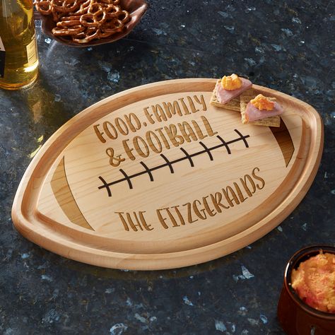 Tailgate Essentials, Snack Table, Football Gift, Garden Products, Personalized Football, Football Lovers, Superbowl Party, Football Gifts, Football Season