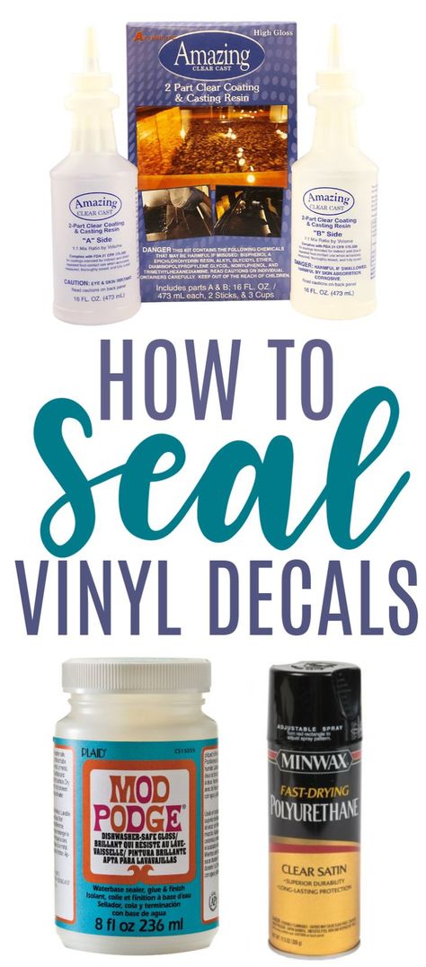 How To Seal Vinyl Decals - Makers Gonna Learn Diy Vinyl Projects, Cricut Supplies, Cricut Explore Projects, Nagellack Trends, Projets Cricut, Maker Project, Cricut Projects Beginner, Diy Cups, Tumbler Cups Diy