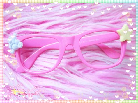 Fairy Kei Aesthetic, Kawaii Glasses, Fashion Types, Kawaii Kei, Kei Jewelry, Fairy Kei Fashion, Pastel Accessories, Kawaii Chan, Nostalgic Aesthetic