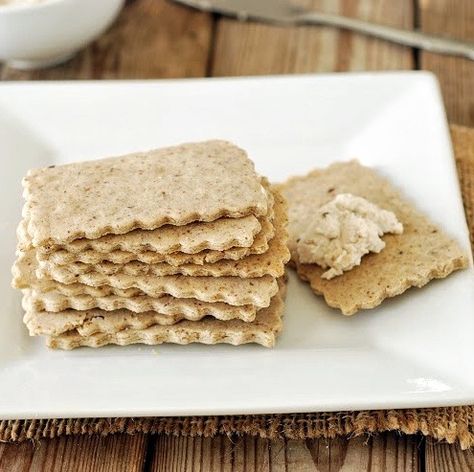 he crackers had the perfect crunch as traditional crackers, we were very pleased with the outcome including Daevyd. Rice Flour Crackers, Rice Cracker Recipe, Flaxseed Crackers, Rice Flour Recipes, Healthy Crackers, Rice Crackers, Brown Rice Flour, Vegan Crackers, Cracker Recipes