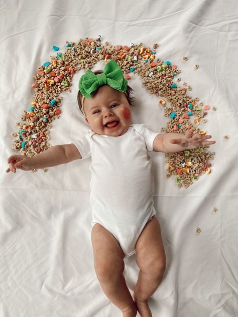 Candy Heart Baby Photo, One Month Valentines Day Baby, One Month Baby Picture Ideas September, Saint Patricks Baby Photoshoot, At Home Valentines Photo Shoot Toddler, Diy Newborn Valentines Photo Shoot, Baby February Photo Ideas, May Photoshoot Ideas Baby, January 2 Month Baby Pictures