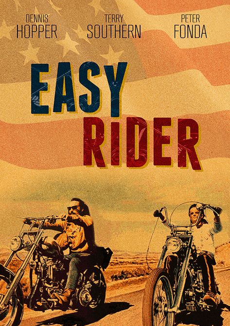 Easy Rider alternative movie poster by 2NiNe.deviantart.com on @DeviantArt Easy Rider Movie Poster, Dennis Hopper Easy Rider, The Uk07 Rider Photo, Easy Rider Magazine, The Bike Riders Movie, Biker Movies, Tv Movie, Motorcycle Artwork, Vintage Motorcycle Posters