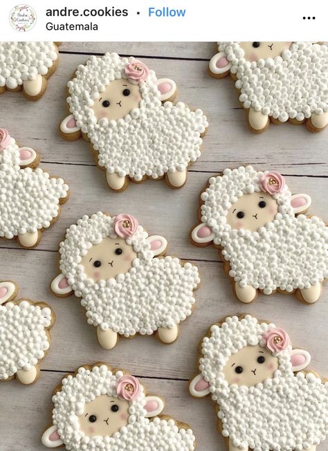 Llama Cookies, Easter Lambs, Christening Cookies, Cow Cookies, Farm Cookies, Easter Sugar Cookies, Sugar Cookie Royal Icing, Easter Lamb, Iced Sugar Cookies