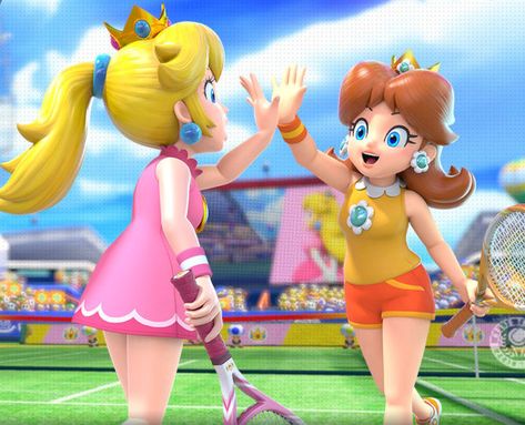 Daisy Cosplay Mario, Daisy And Peach Pfp Matching, Princess Peach X Daisy, Daisy And Peach Pfp, Daisy X Peach, Princess Daisy Mario Kart, Princess Daisy And Peach, Princess Daisy Aesthetic, Peach And Daisy Matching Icons