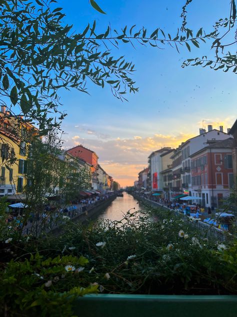 Milan italy, Europe aesthetic, European town, Italian aesthetic, aesthetic vacation, European vacation, milan sunset, river in italy Milan Italy Aesthetic, Italy Wallpaper, European Town, Town Aesthetic, Italy Vibes, Italy House, Italian Aesthetic, Aesthetic Places, Wallpaper Beautiful