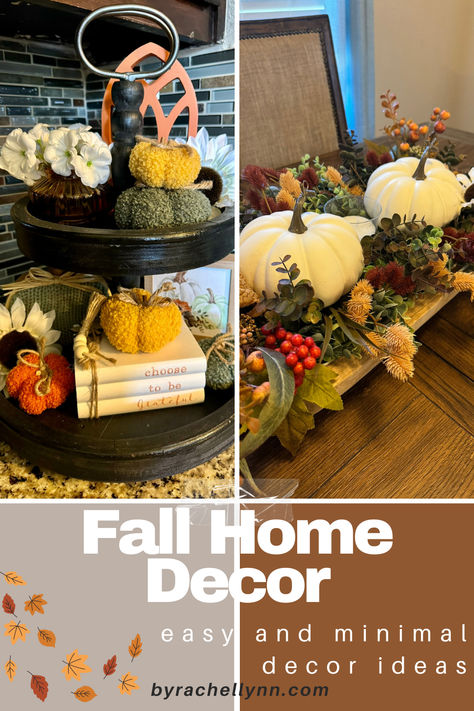 Bring the warmth and essence of fall into your home today, with these simple & minimal fall decorating ideas. Tour my home for fall 2024. Tiered tray. DIY fall centerpiece. Fall decorations. Fall Home Decor. Autumn Home Decor. Cozy fall aesthetic. Cozy Fall Home, Cozy Fall Aesthetic, Fall Home Decor Ideas, Fall Decorating Ideas, Tiered Tray Diy, Tray Diy, Minimal Decor, Fall Centerpiece, Fall Home