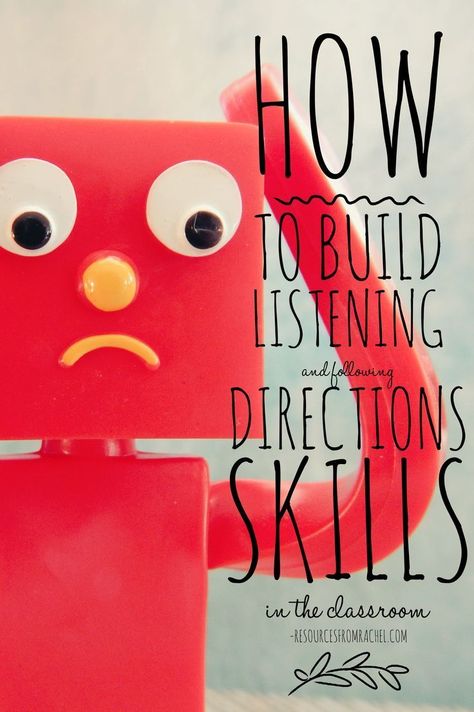 Promote listening and following directions in your K-8 classroom through practice. Following Directions Games, Listening And Following Directions, Following Directions Activities, Play Therapy Techniques, Receptive Language, Classroom Behavior Management, Social Thinking, Classroom Behavior, Following Directions