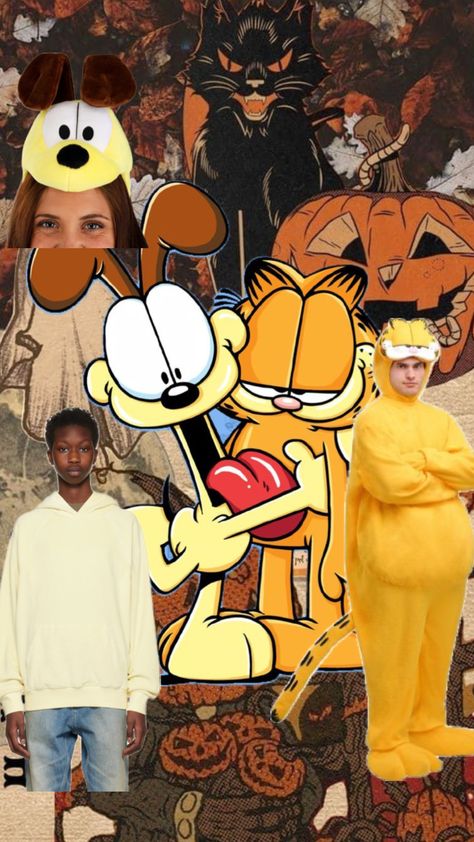 halloween costume: 31/31 garfield and odie this is me and my brother’s costume this year #garfield #garfieldandodie #halloween #halloweencostume #halloweencostumeinspo Me And My Brother, Garfield And Odie, My Brother, Halloween Costume, This Year, Halloween Costumes, Halloween