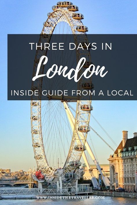 Three Days in London – Insider Travel Advice for a 72 Hour Itinerary Make the most of three days in London with this 72 hour itinerary. Written in collaboration with Expedia.com by an insider and London-born local (that would be me,) a world of history, stars and jellied eels awaits. Welcome to the country where faint praise means “awesome” and tea is an institution. And put those three days in London to good use. Europe Adventure, Travelling Europe, Cruise Ports, London Itinerary, The London Eye, Travel Guide London, Popular Travel Destinations, Big Cities, London Tours