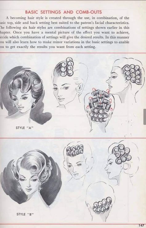 Cabelo Pin Up, 50s Hairstyles, Roller Sets, Hair Patterns, Pin Up Hair, Retro Hair, Pin Curls, Hair Setting, In Your Face