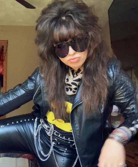 90s Rock Hair Women, Pixie Rocker Hair, Glam Rock Haircut, 80s Rockstar Hair Women, Rock And Roll Haircut, 80s Rock Hair Women, Rock N Roll Hairstyle, Rockstar Shag, 80s Rockstar Hair