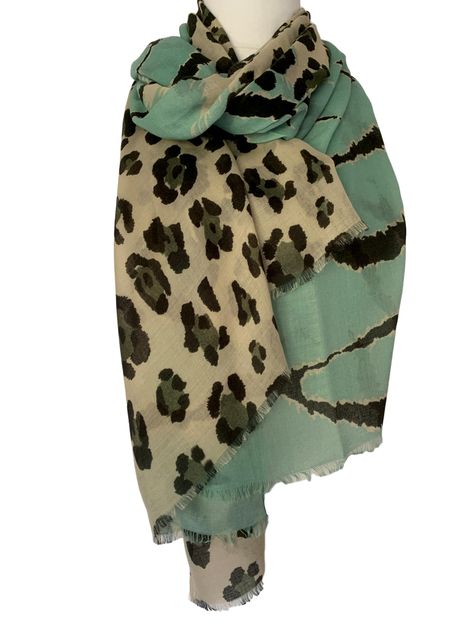 Leopard Scarf, Cat Scarf, Leopard Print Scarf, Leopard Animal, Black Scarf, Dog Scarfs, Green Cream, Zebra Print, Black Stripes