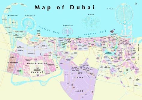 Dubai Map, Dubai Hotels, Hello Kitty Videos, Dubai World, Area Map, Dubai Hotel, Dubai City, All Things New, Travel Locations