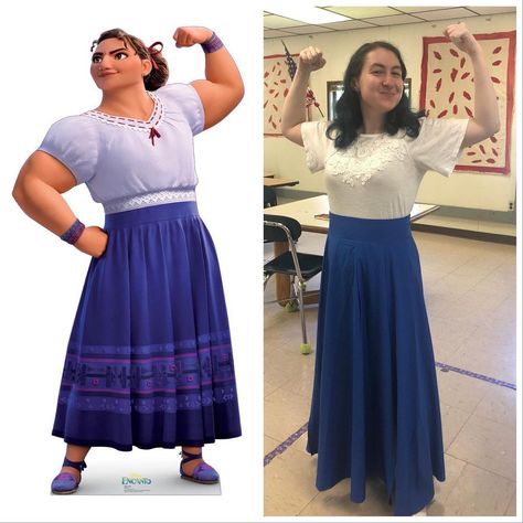 Kate The Great Cosplays on Instagram: “One of my students told me I look like Luisa from Encanto. 😂 Unintentional Disneybound? #encanto #luisamadrigal #disneybound…” Luisa Disneybound, Encanto Costume Diy, Encanto Costume, Trunk Or Treat, Diy Costumes, Family Vacation, Trunk, Lace Skirt, Spiderman