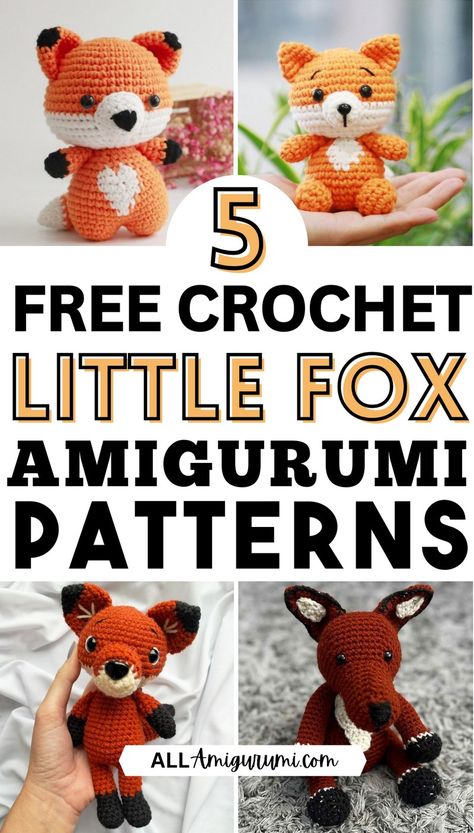 Crochet Fox Amigurumi Patterns Free Crochet Fox Pattern Amigurumi, Easy Crochet Fox Pattern Free, Free Crochet Fox Patterns, Crochet Fox Free Pattern, Amigurumi Fox Free Pattern, Crochet Fox Pattern Free Amigurumi, Fox Crochet Pattern Free, Fox Amigurumi Free Pattern, Crochet Mini Amigurumi