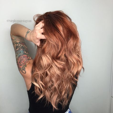 MAKEOVER: Platinum To Red Melt - Color - Modern Salon Dimensional Copper, Color Melting Hair, Perfect Blonde Hair, Round Hair Brush, Strawberry Blonde Hair Color, Red To Blonde, Strawberry Blonde Hair, Red Hair Color, Hair Inspiration Color