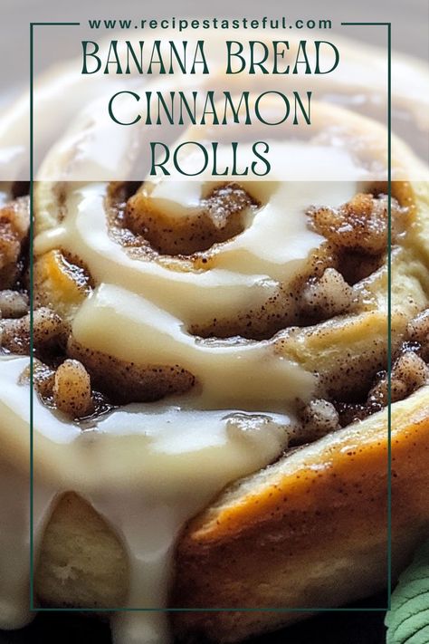 These delicious Banana Bread Cinnamon Rolls are a delightful twist on traditional cinnamon rolls, combining the rich flavors of banana bread with a sweet cinnamon filling and a creamy icing. Perfect for breakfast or a sweet treat! Banana Bread Cinnamon Rolls, Banana Bread Cinnamon, Bread Cinnamon Rolls, Healthy Cinnamon Rolls, Bread Cinnamon, Delicious Banana Bread, Cinnamon Filling, Cinnamon Roll Bread, Banana Bread Recipe Moist