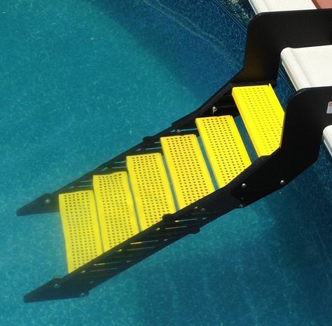 AmazonSmile : WAG Boarding StepsTM for Above-Ground Pools - Model XPM-6 (Safety Yellow) : Pet Supplies Diy Pool Ladder, Dog Pool Ramp, Dog Ladder, Plastic Swimming Pool, Above Ground Pool Steps, Boat Ladder, Ramp Stairs, Swimming Pool Ladders, Best Above Ground Pool