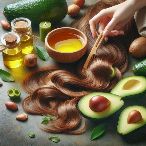 Avocado Oil for Hair: Nourishes, repairs, reduces frizz and dryness, and soothes the scalp for healthier hair. Avocado Oil For Hair, Avocado Oil Hair, Oil For Hair, Healthier Hair, Scalp Health, Damaged Hair Repair, Hair Repair, Heat Styling Products, Hair Care Routine