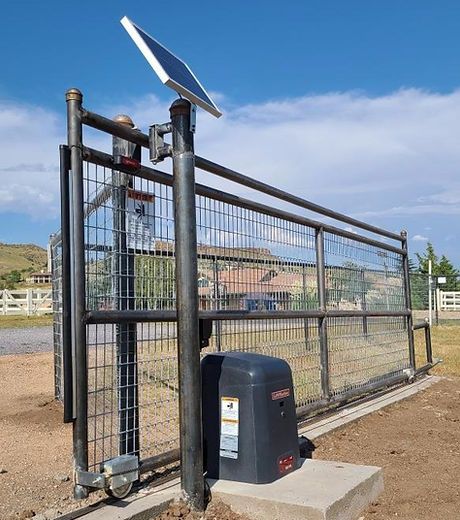 No longer have kids to send running down the drive way to lug that big ol' gate out of the way? Let us introduce you to your new, much quieter, best friend in an automatic gate operator! We can install accessories such as keypads, RFID readers, wireless remotes and more! Automatic Gate Opener, Automatic Gate, Solar Panel, Fencing, Driveway, Solar Panels, How To Introduce Yourself, Fence, Gate