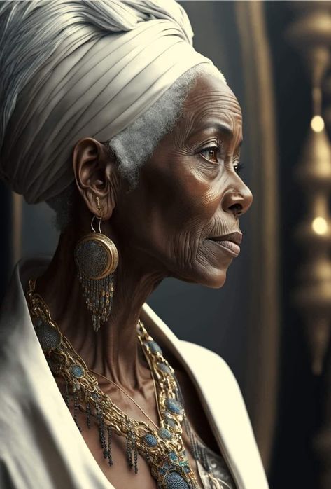 Orishas Yoruba, Face References, Silver Foxes, Old Faces, Women Faces, Black Goddess, Afrocentric Art, African Queen, Ageless Beauty