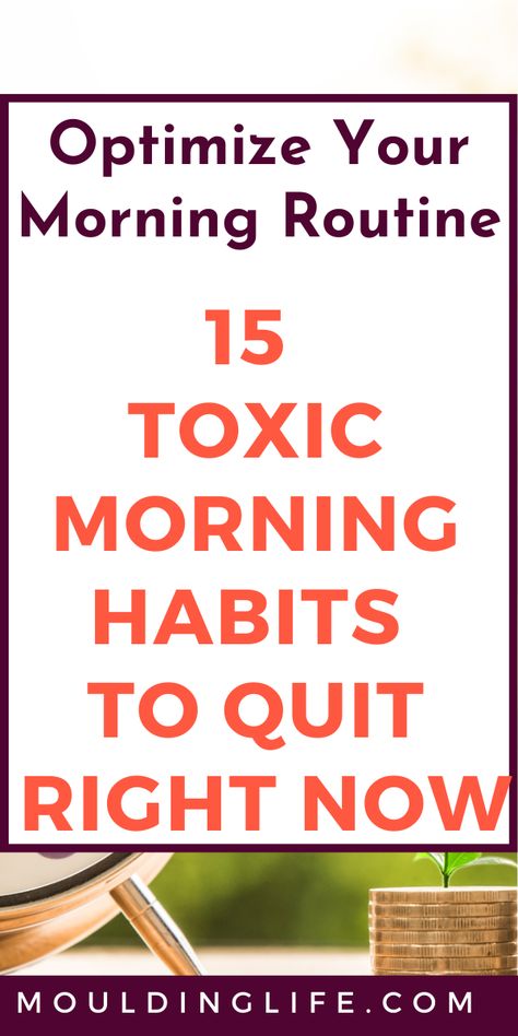 Are your mornings filled with grogginess and lethargy? You're not alone, and it doesn't have to be this way. Click to read 15 scientifically-backed toxic morning habits you need to quit to transform your mornings and boost your productivity.  Things You Should Never Do In The Morning | Toxic morning habits to give up asap | Morning habits to give up | Morning habits you should stop | Productive Morning | Morning Habits | Morning Tips | Self Improvement Tips | How to Better Yourself | Toxic Morning Habits, Morning Tips, Sleep Inertia, Decision Fatigue, Morning Morning, Productive Morning, Check Email, Morning Habits, Sharing Quotes