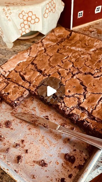 Rachel Ballinger on Instagram: "Comment “BROWNIE” to get the recipe for my Classic Chocolate Brownies! ✨🍫

These brownies are the ones I was making as a teenager and I’m still making them. They are sooo good! One recipe makes a half sheet pan. In this video I doubled the recipe to make two pans because we had a bunch of guests for dinner. They’re delicious just by themselves but this time I served them with ice cream and chopped frozen strawberries. Yum!!! 
 
These half sheet pans are so handy and I use them for all kinds of stuff. I have them on my Amazon storefront. You can find the link in my bio. Made in the USA! 🇺🇸 

#brownies #recipe #chocolate #homebaker #baking" Rachel Ballinger, Sheet Pans, Brownies Recipe, How To Double A Recipe, Amazon Storefront, Frozen Strawberries, Chocolate Brownies, Meals For One, Sheet Pan