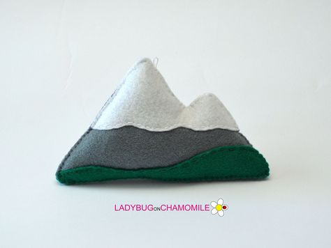 Felt MOUNTAINS, stuffed felt Mountain magnet or ornament, Mountain toy, Nursery decor,Mountain magnet, Home decor,Mountain, Nature by LADYBUGonCHAMOMILE on Etsy https://www.etsy.com/listing/508740738/felt-mountains-stuffed-felt-mountain Felt Mountain Ornament, Felt Mountain, Quilt Retreat, Felt Ideas, Mountain Nature, Needle Point, March 25, Felt Ornaments, Creative Life